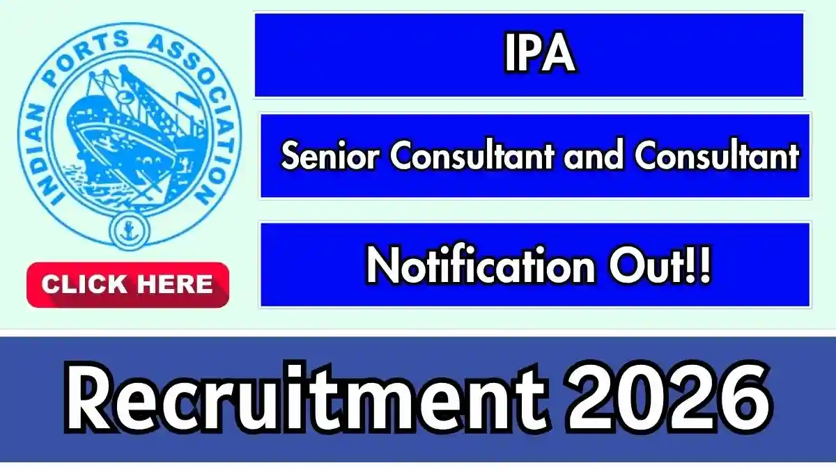 IPA Recruitment 2026 - Apply Offline for Senior Consultant and Consultant Posts