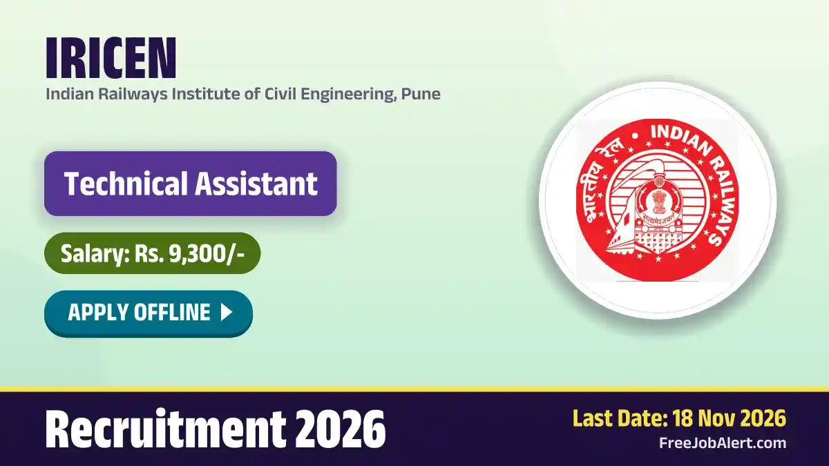 IRICEN Technical Assistant Recruitment 2026 – Apply Offline IRICEN Technical Assistant Recruitment 2026 – Apply Offline