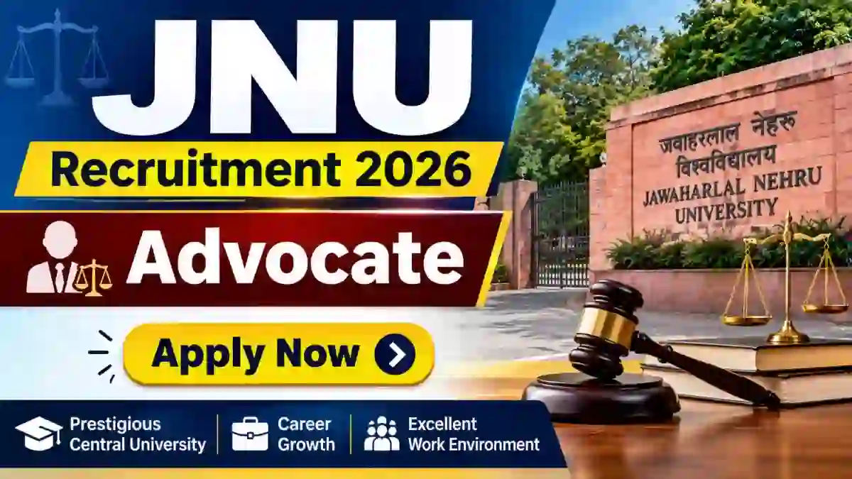 JNU Advocate Recruitment 2026 - Apply Offline