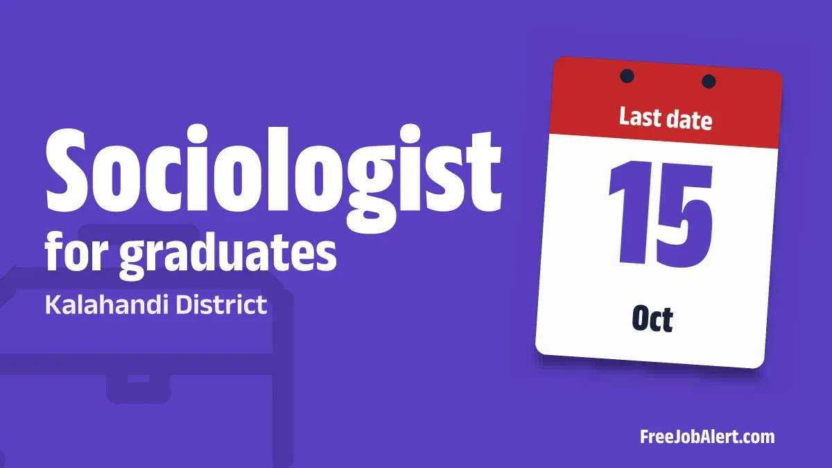 Kalahandi District Sociologist Recruitment 2026 – Apply Offline for 2 Posts