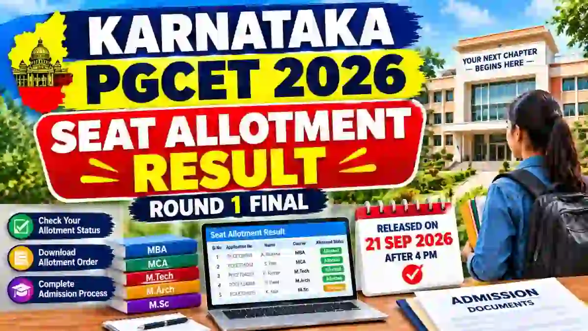 Karnataka PGCET Seat Allotment Result 2026 - Direct Link to Check Round 1 Result Online @ kea.kar.nic.in