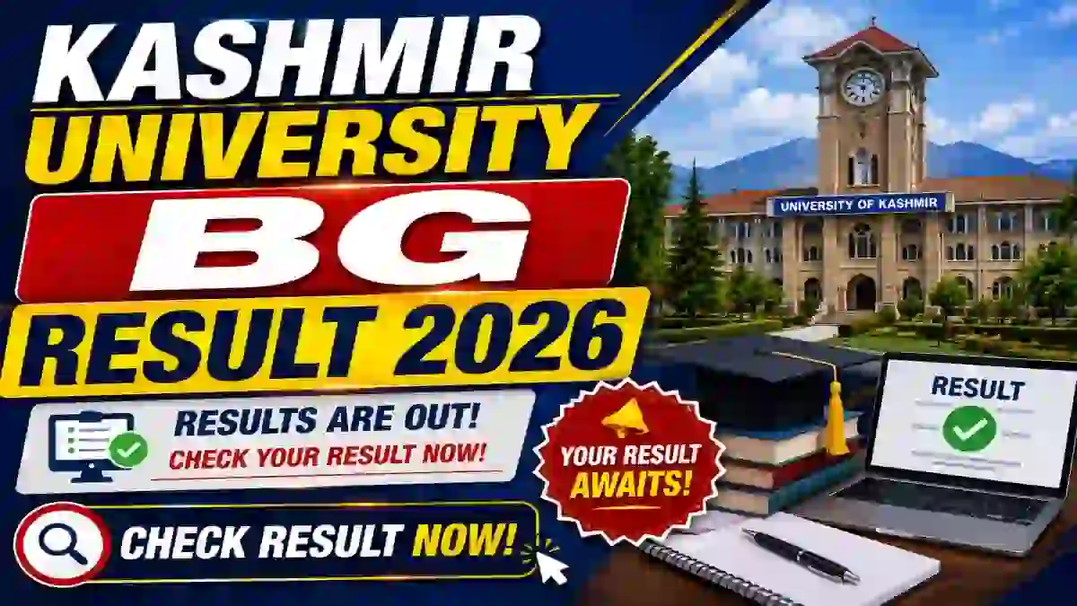 Kashmir University BG (NEP) Result 2026 Out - Direct Link to Check 5th Semester Result Online at egov.uok.edu.in