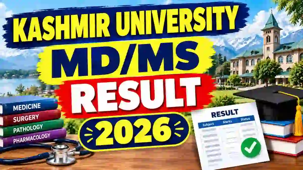 Kashmir University MDMS Result 2026 Out - Direct Link to Check Result Online @ kashmiruniversity.net