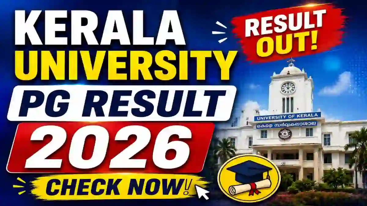 Kerala University PG Result 2026 Out - Check Results Online at exams.keralauniversity.ac.in