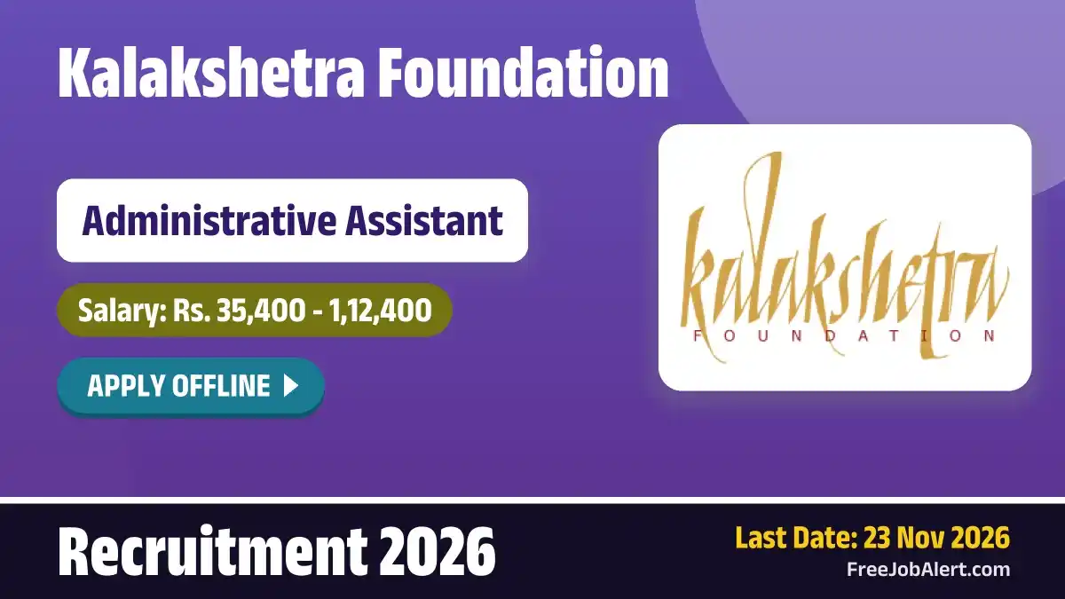 KF Administrative Assistant Recruitment 2026 – Apply Offline KF Administrative Assistant Recruitment 2026 – Apply Offline
