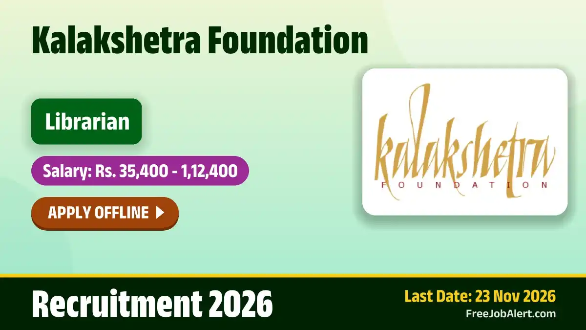 KF Librarian Recruitment 2026 – Apply Offline KF Librarian Recruitment 2026 – Apply Offline