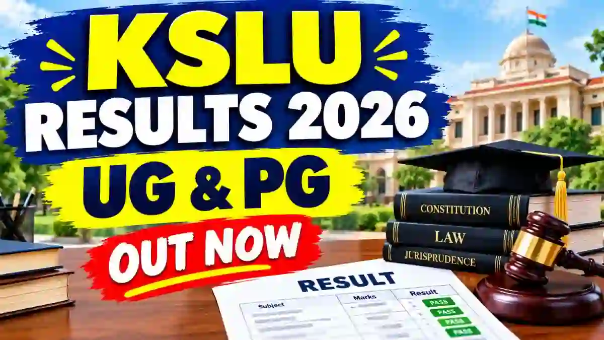KSLU Result 2026 Out - Direct Link to Check UG & PG Result Online at kslu.karnataka.gov.in