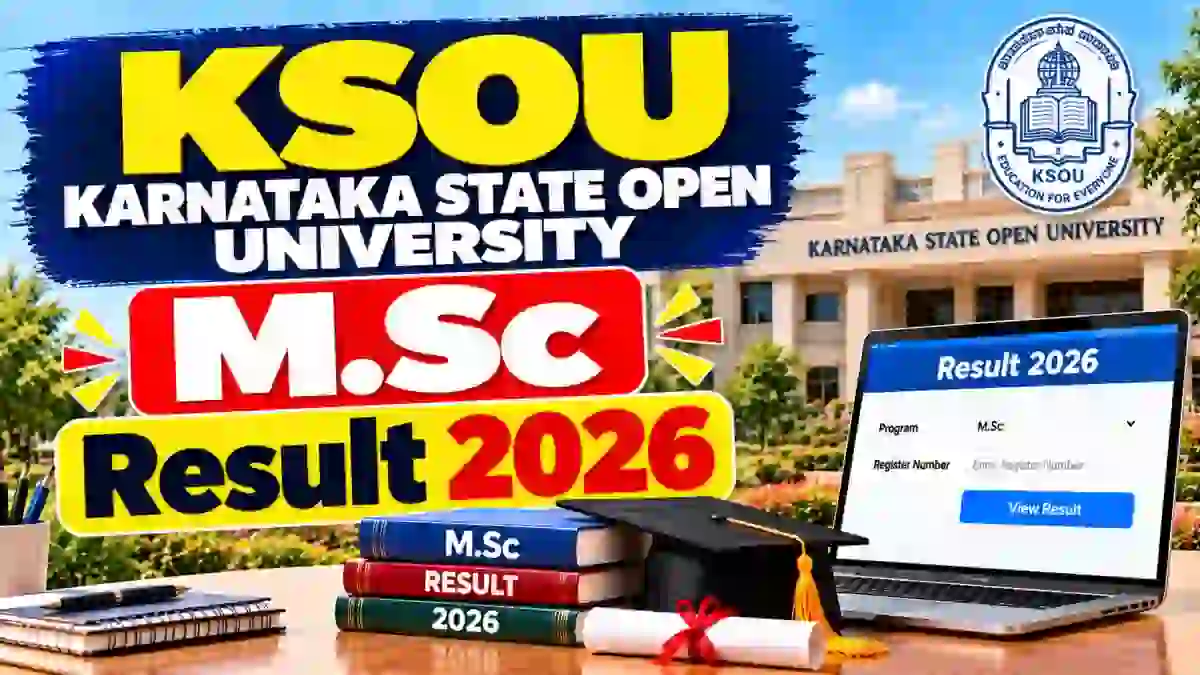 KSOU M.Sc Result 2026 Out - Check Re-Valuation Result Online @ ksoumysuru.ac.in KSOU M.Sc Result 2026 Out - Check Re-Valuation Result Online @ ksoumysuru.ac.in