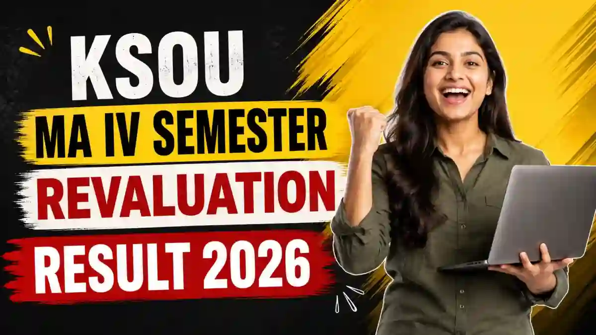 KSOU MA IV Semester Revaluation Result 2026 - Direct Link to Check at ksouportal.com