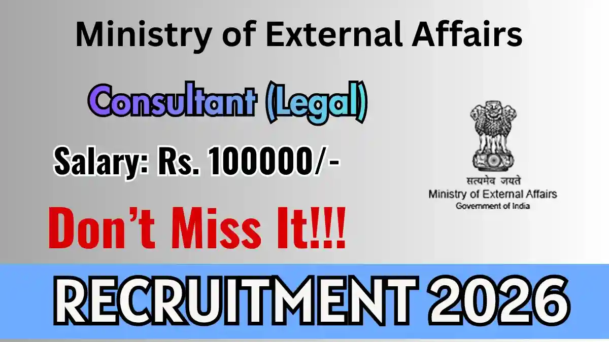 MEA Consultant (Legal) Recruitment 2026 - Apply Offline MEA Consultant (Legal) Recruitment 2026 - Apply Offline
