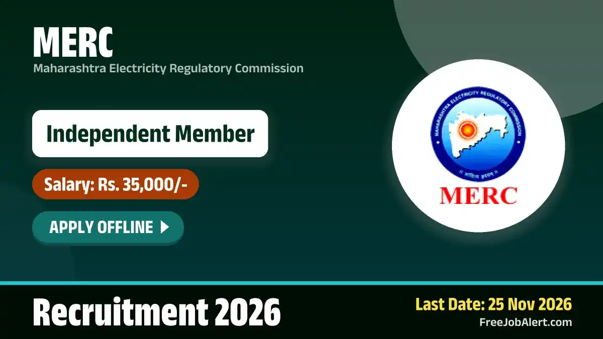 MERC Independent Member Recruitment 2026 – Apply Offline