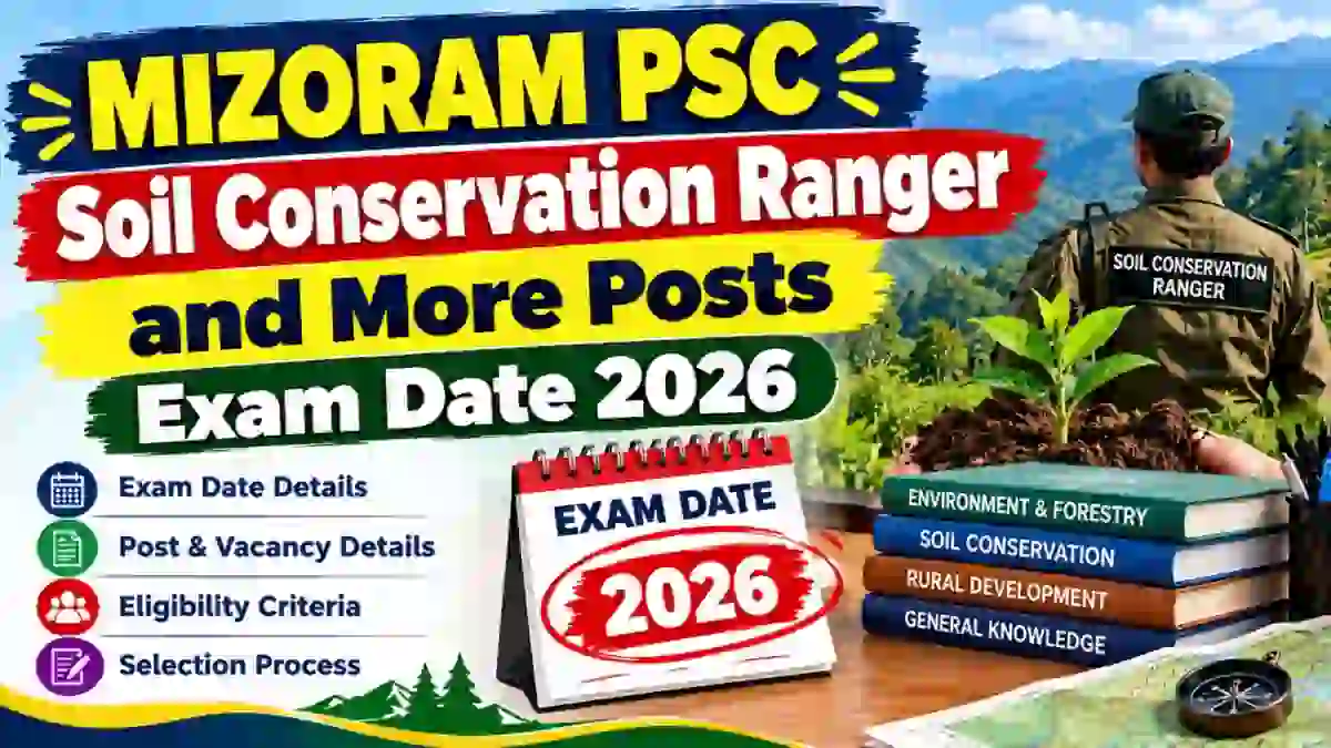 Mizoram PSC Exam Schedule 2026 Released - Check Post-Wise Exam Dates at mpsc.mizoram.gov.in
