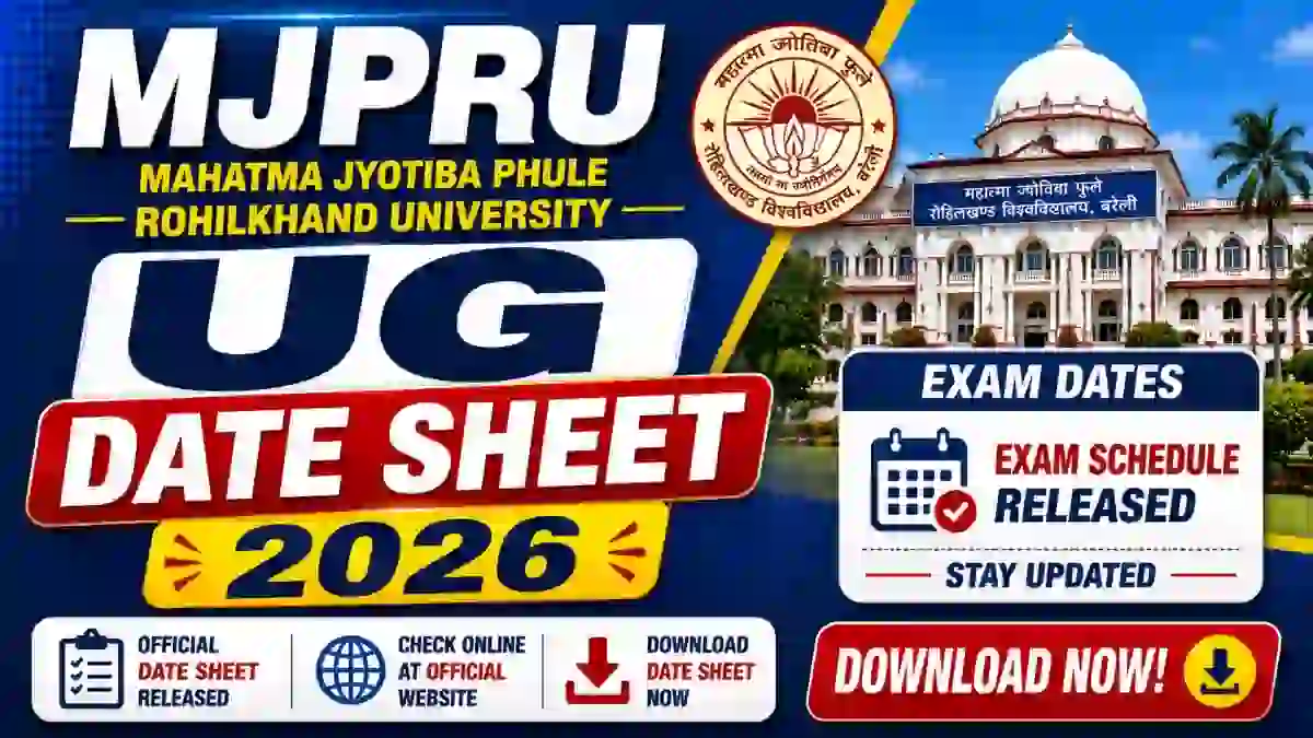 MJPRU UG Exam Schedule 2026 Out - Check BAMS, BUMS & MBBS Date Sheet PDF Online @ mjpru.ac.in