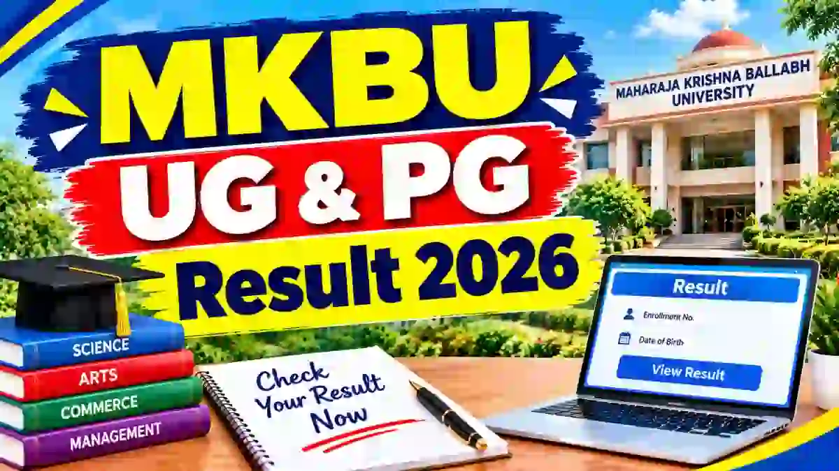 MKBU PG Result 2026 Out - Check Result Online at mkbhavuni.edu.in