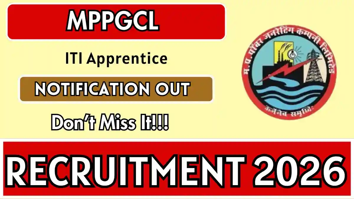 MPPGCL ITI Apprentice Recruitment 2026 – Apply Online for 11 Posts MPPGCL ITI Apprentice Recruitment 2026 – Apply Online for 11 Posts