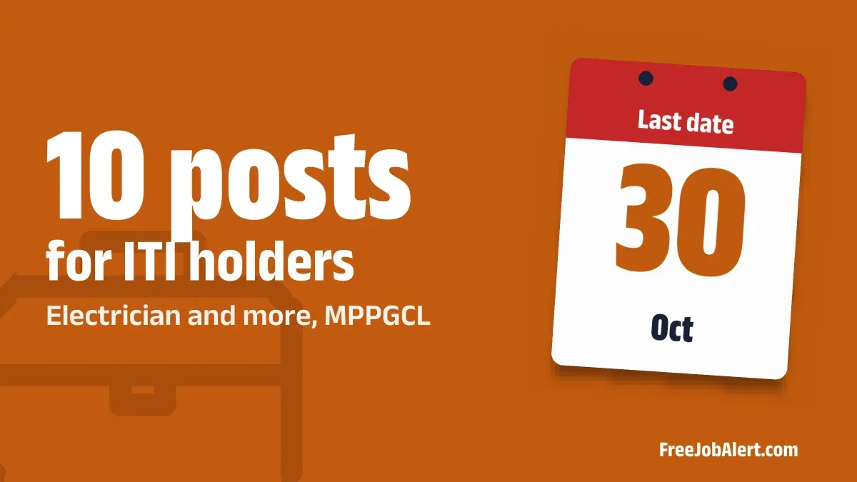MPPGCL Recruitment 2026 – Apply Online for 10 Electrician, Fitter & Other Posts