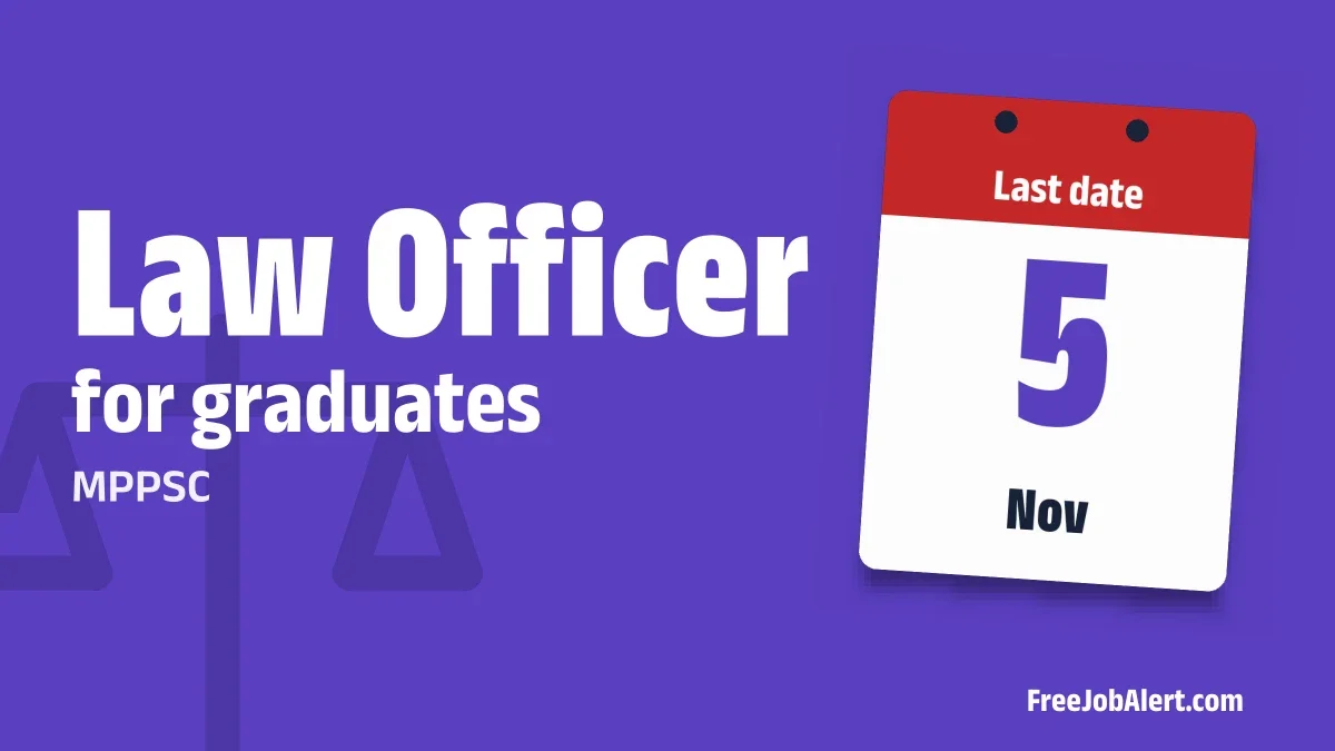 MPPSC Law Officer Recruitment 2026 – Apply Online