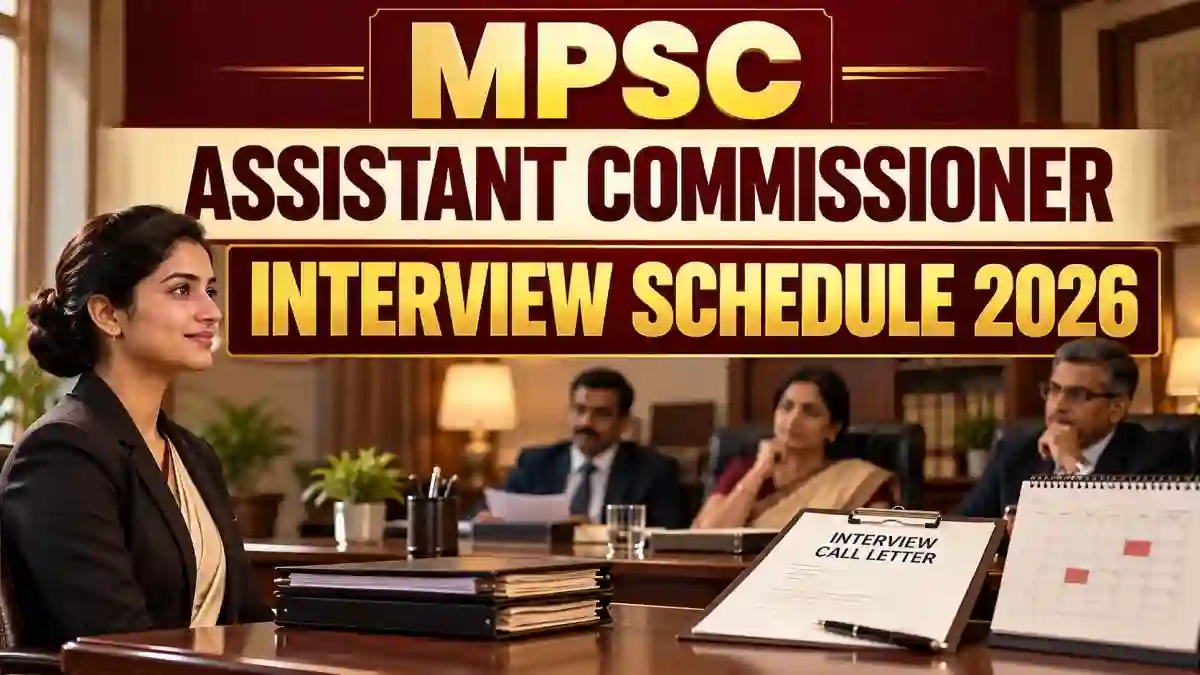 MPSC Assistant Commissioner Interview Schedule 2026 Postponed - Revised Date