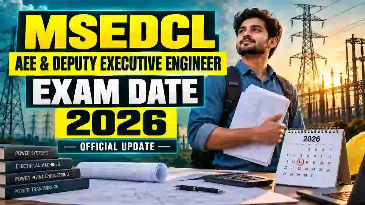 MSEDCL Exam Date 2026 Out - Check AEE & Deputy Executive Engineer Exam Schedule