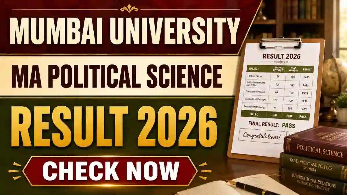 Mumbai University MA Semester 3 Supplementary Result 2026 - Direct Link to Check at mu.ac.in