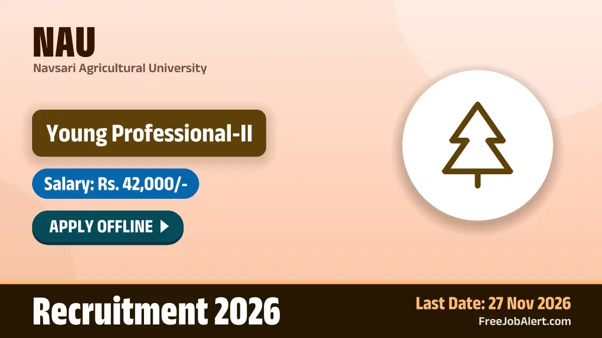 NAU Young Professional II Recruitment 2026 – Apply Offline NAU Young Professional II Recruitment 2026 – Apply Offline