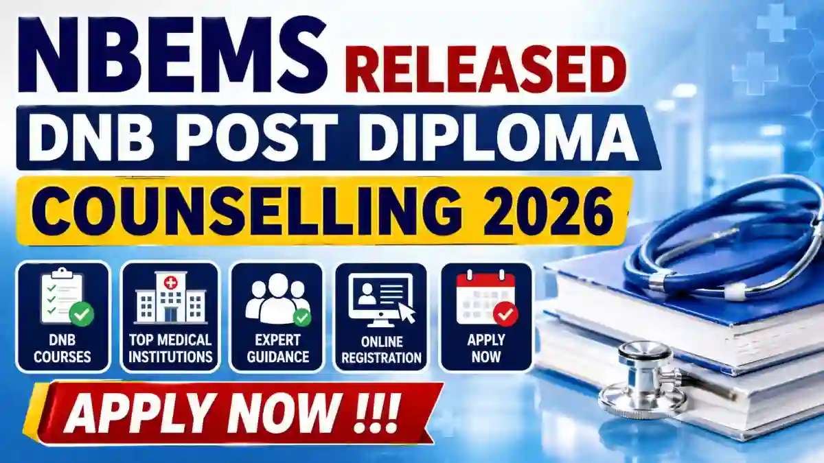 NBEMS DNB Post Diploma Final Mop-Up Round 2026 - Seat Matrix, Schedule & Dates at natboard.edu.in