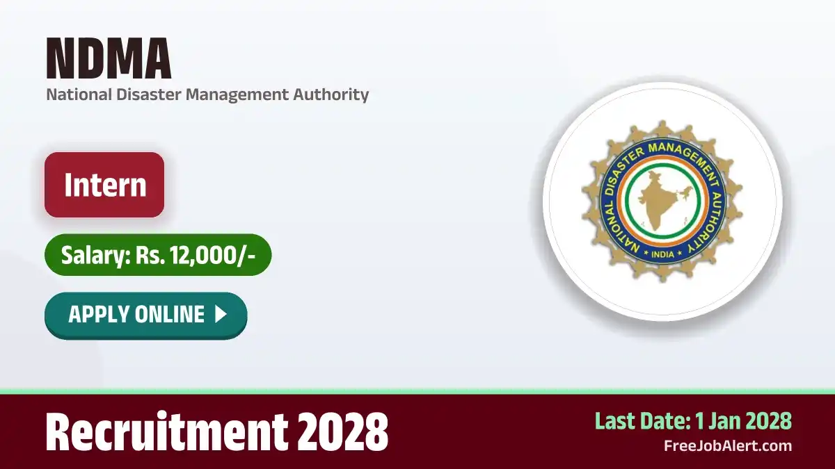 NDMA Intern Recruitment 2028 – Apply Online for 10 Posts NDMA Intern Recruitment 2028 – Apply Online for 10 Posts