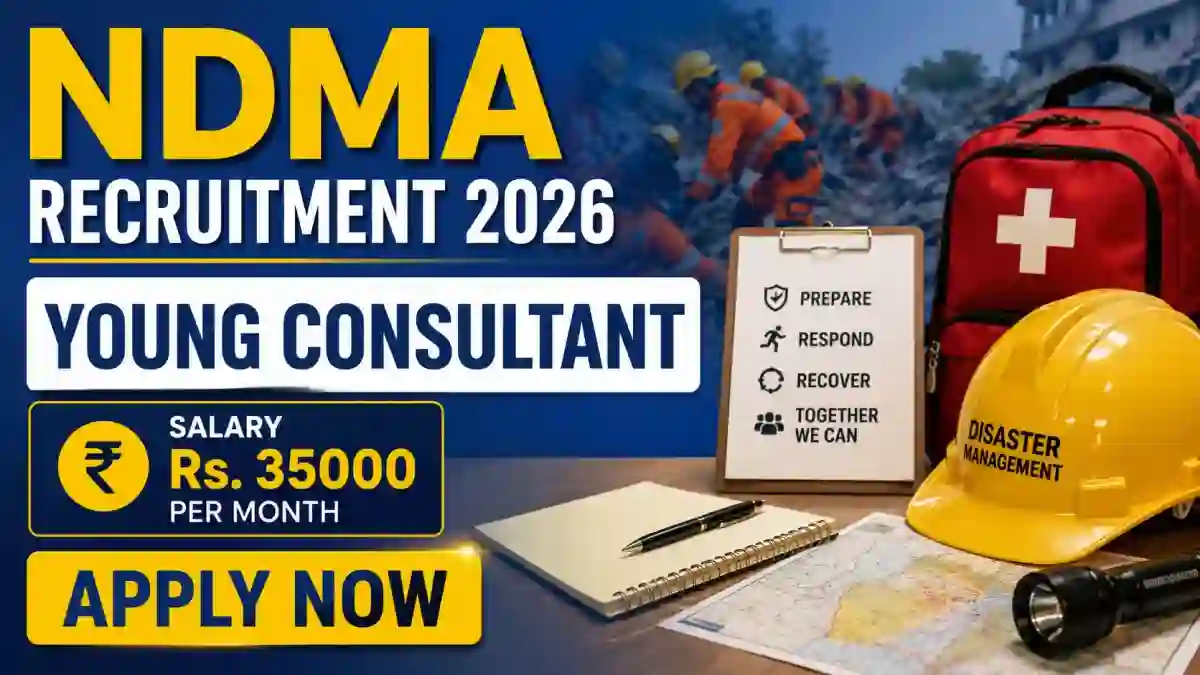 NDMA Young Consultant Recruitment 2026 - Apply Online