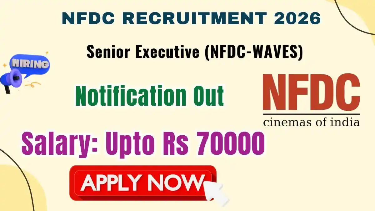 NFDC Senior Executive Recruitment 2026 - Apply Online NFDC Senior Executive Recruitment 2026 - Apply Online
