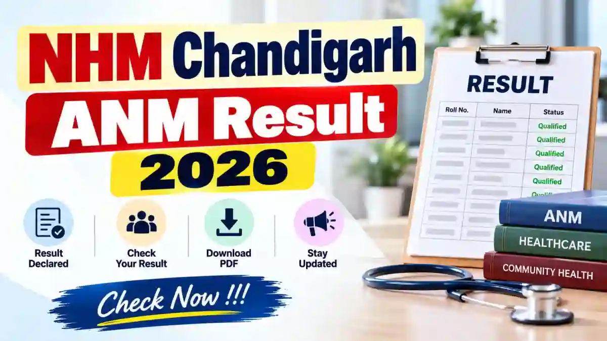 NHM Chandigarh ANM Result 2026 Out - Download Category-Wise PDF Result @ nrhmchd.gov.in