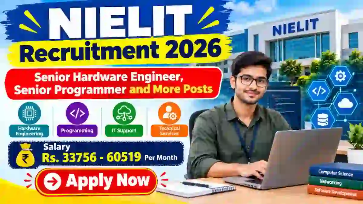 NIELIT Recruitment 2026 - Apply Online for Senior Hardware Engineer, Senior Programmer and More Posts