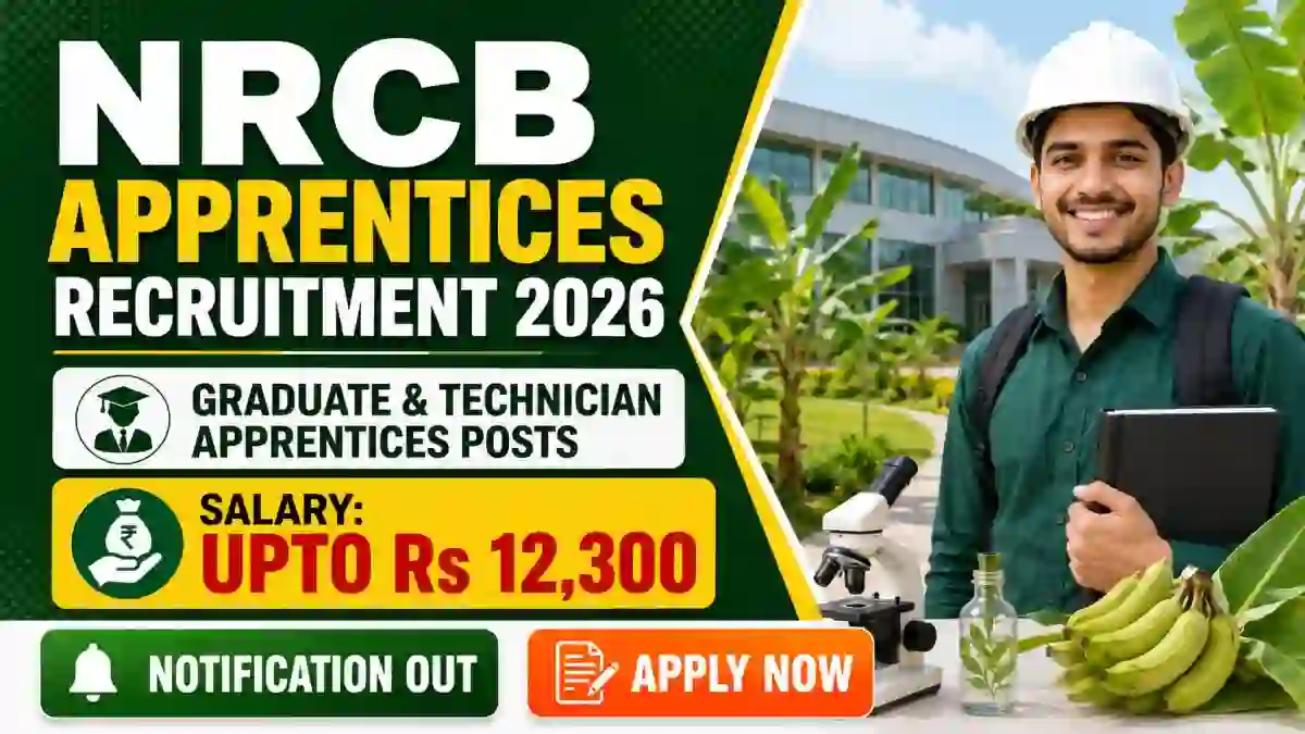 NRCB Apprentices Recruitment 2026 - Apply Online for 20 Graduate & Technician Apprentices Posts