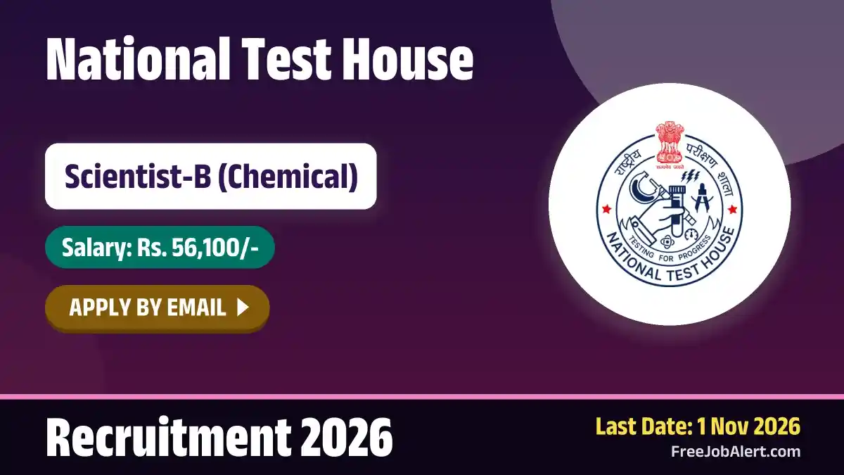 NTH Scientist B Recruitment 2026 – Apply Online NTH Scientist B Recruitment 2026 – Apply Online