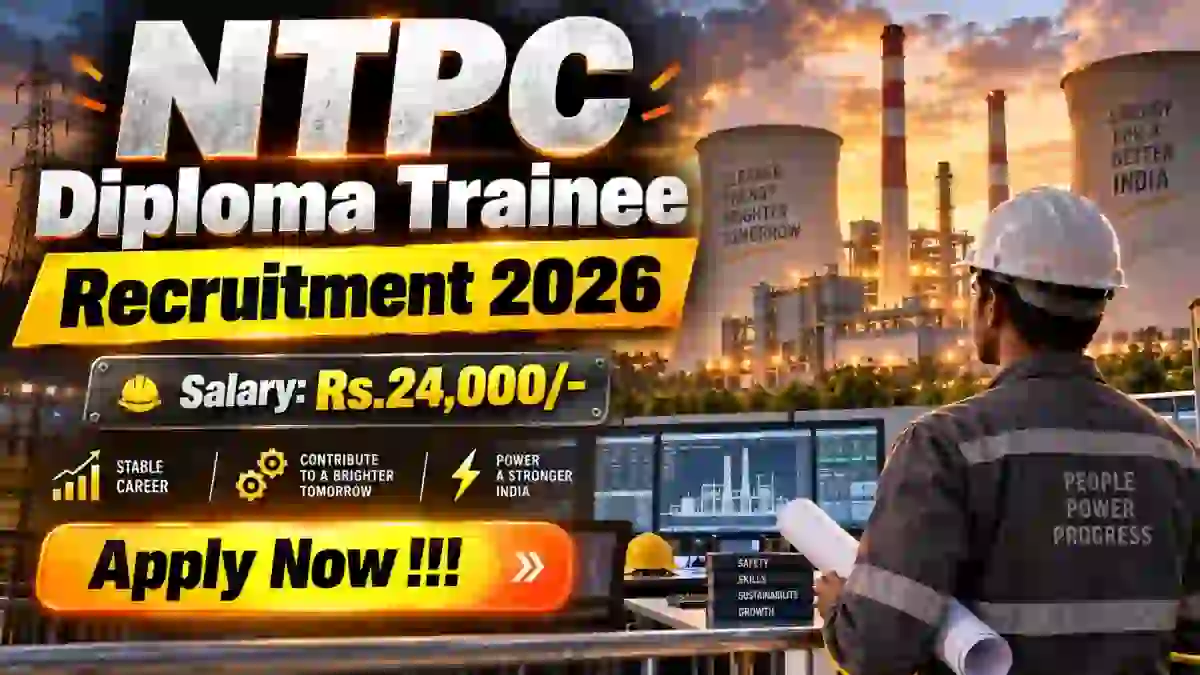 NTPC Diploma Trainee Recruitment 2026 - Apply Online