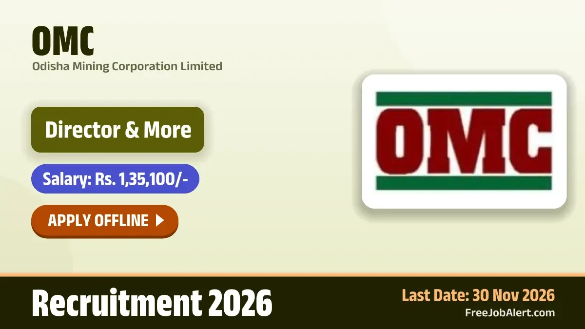OMC Director Recruitment 2026 – Apply Offline