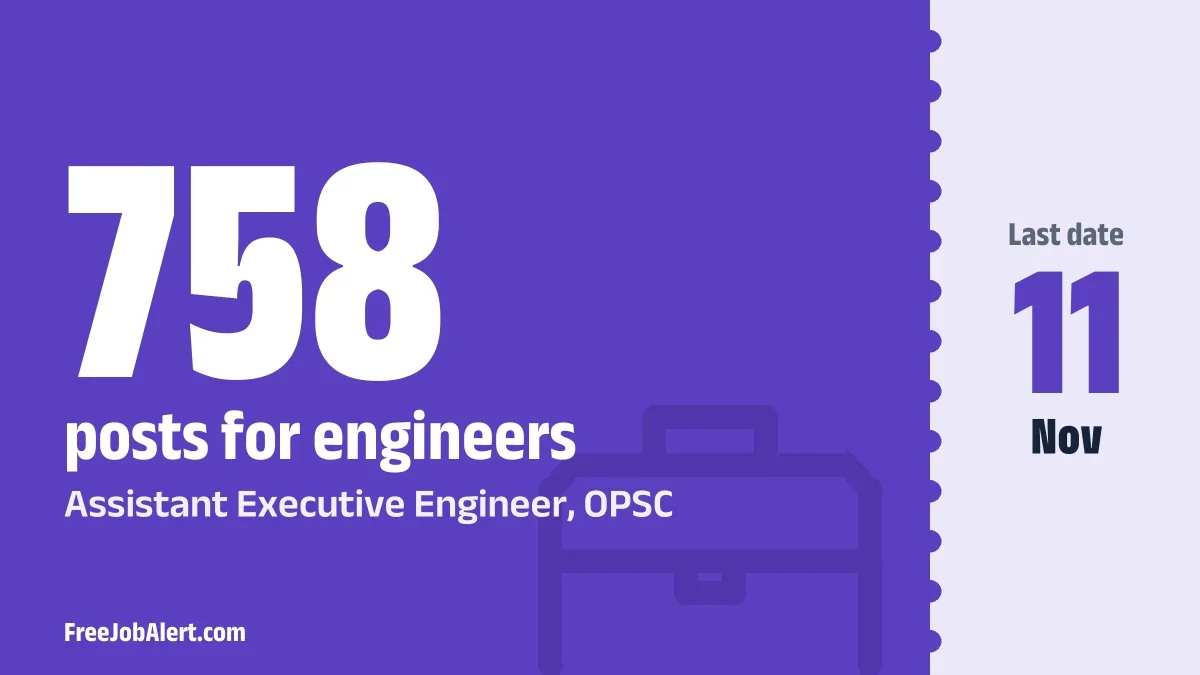 OPSC AEE Recruitment 2026 Notification Out – Apply Online for 758 Posts