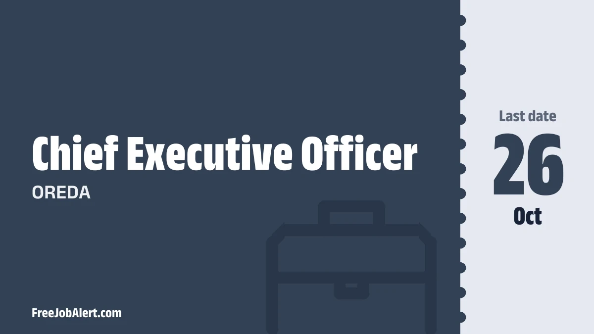 OREDA Chief Executive Officer Recruitment 2026 – Apply Offline