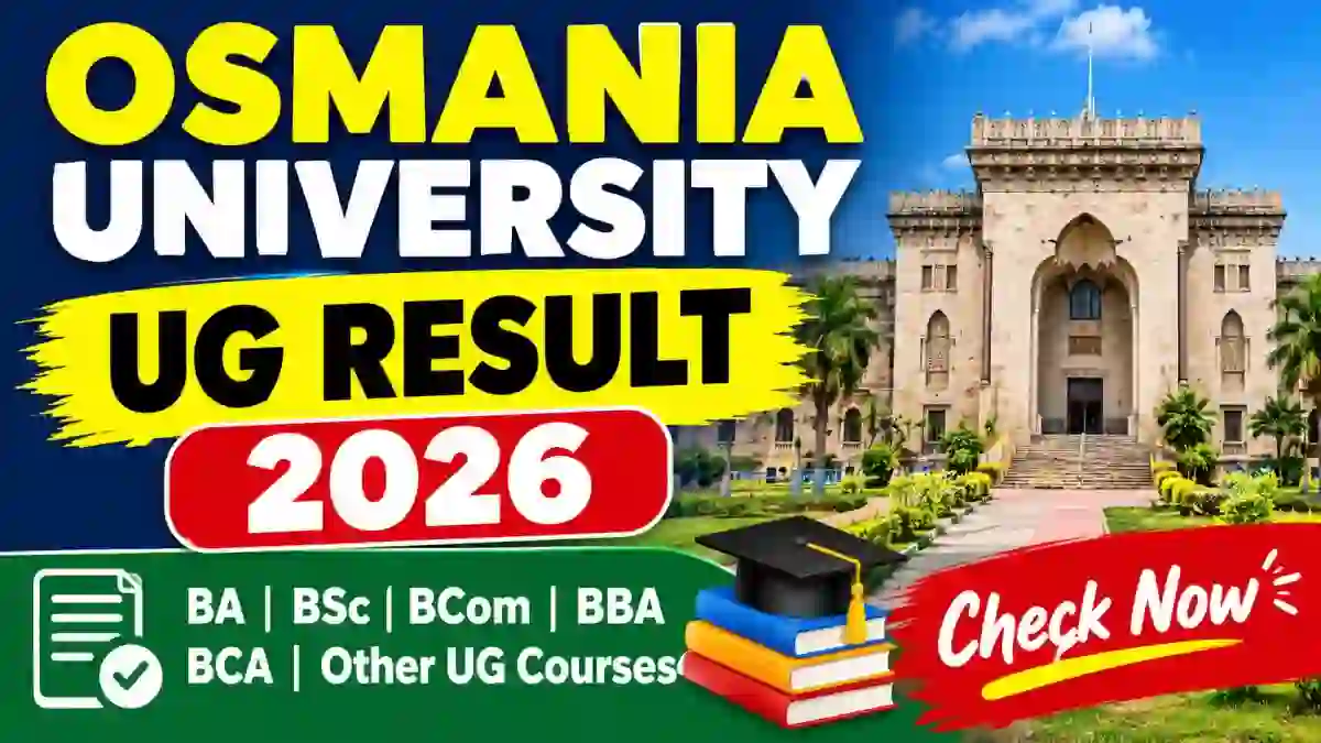 Osmania University UG Results 2026 Out - Check Result Online @ osmania.ac.in
