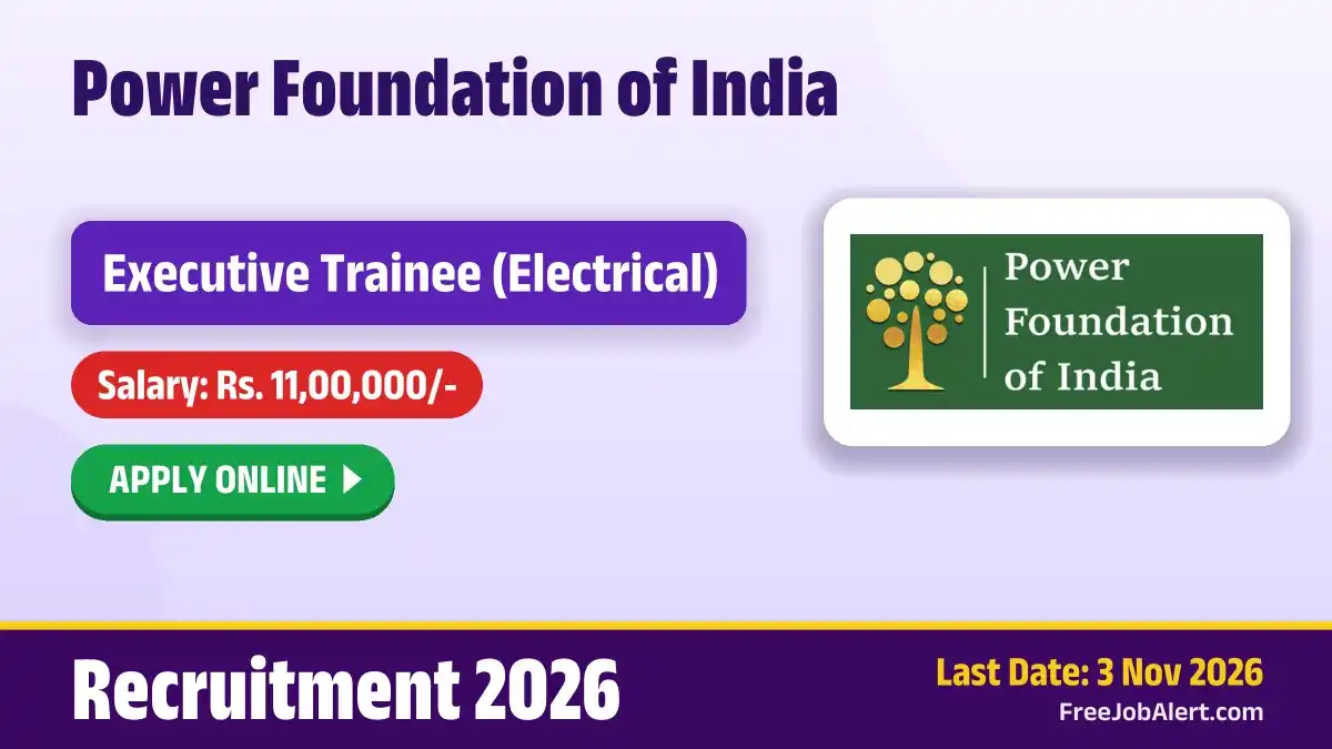 PFI Executive Trainee Recruitment 2026 – Apply Online