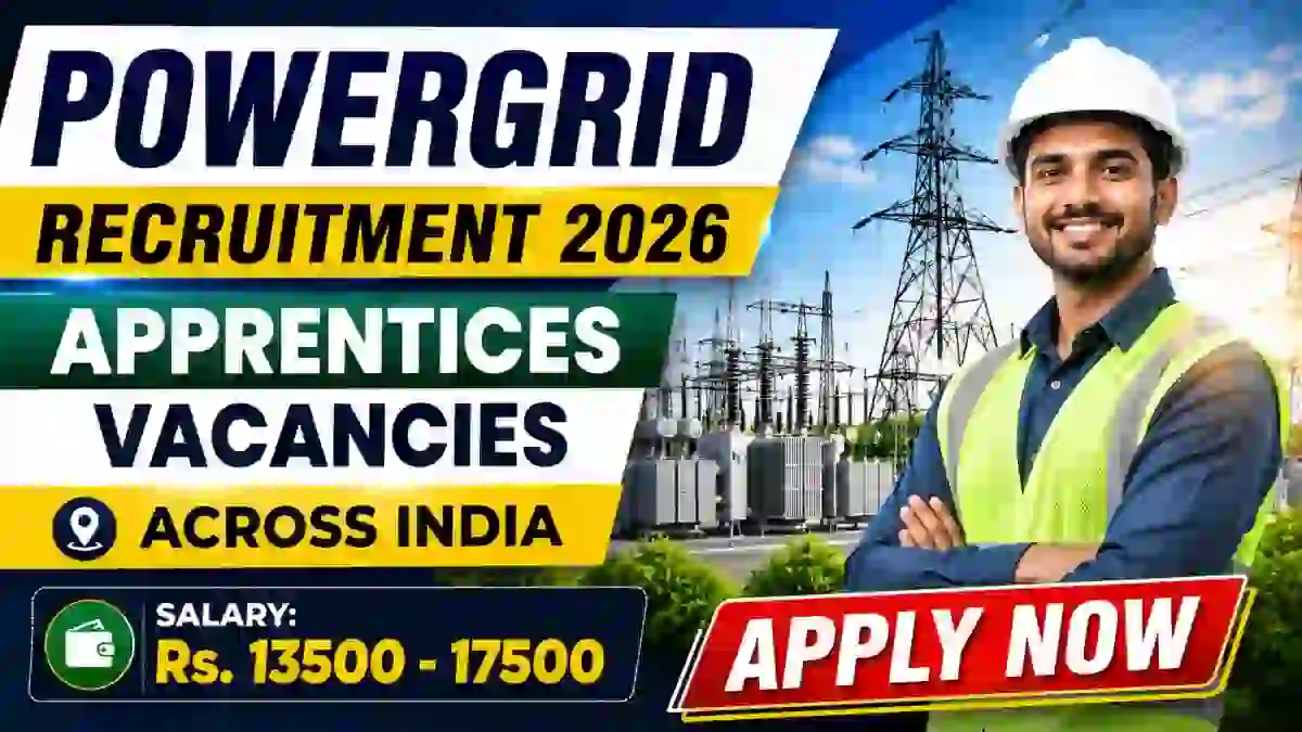 POWERGRID Apprentices Recruitment 2026 Notification Out - Apply Online for 270 Posts