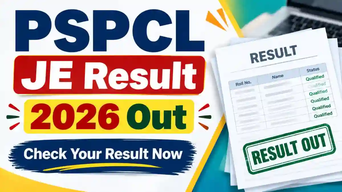 PSPCL JE Result 2026 Out - Download Junior Engineer (Electrical) Merit List PDF at pspscl.in PSPCL JE Result 2026 Out - Download Junior Engineer (Electrical) Merit List PDF at pspscl.in