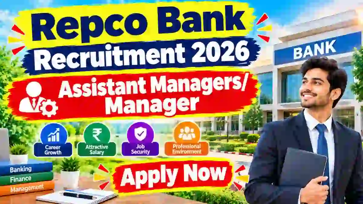 Repco Bank Recruitment 2026 - Apply Offline for Assistant Manager/ Manager Posts Repco Bank Recruitment 2026 - Apply Offline for Assistant Manager/ Manager Posts
