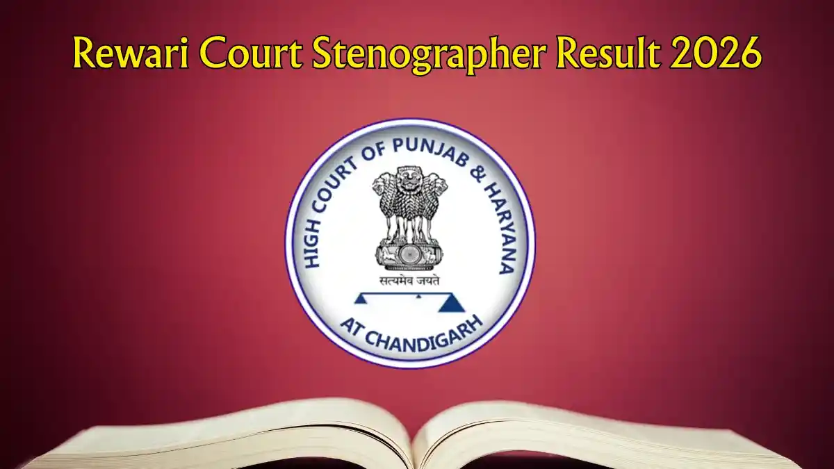 Rewari Court Stenographer Result 2026 Out - Download Eligible Candidates List PDF