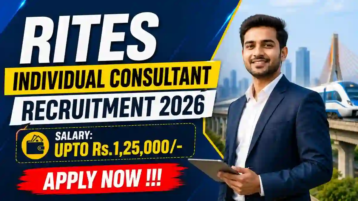 RITES Individual Consultant Recruitment 2026 - Apply Online