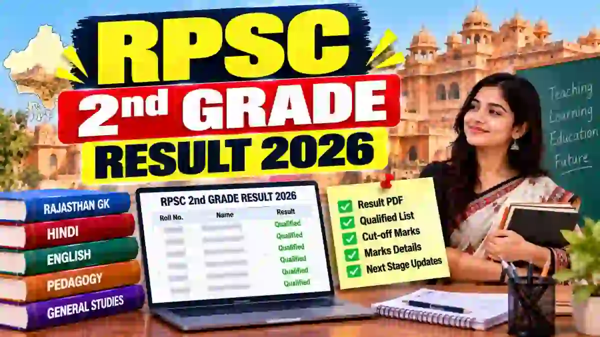 RPSC 2nd Grade Result 2026 Out - Download English & Urdu Provisional List, Cut Off Marks PDF RPSC 2nd Grade Result 2026 Out - Download English & Urdu Provisional List, Cut Off Marks PDF