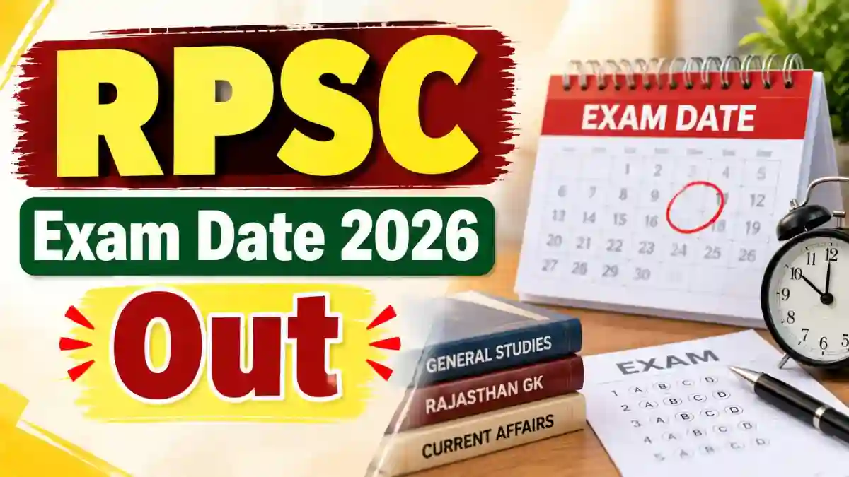 RPSC Exam Date 2026 - Check Assistant Director & Senior Scientific Officer Full Exam Schedule at rpsc.rajasthan.gov.in