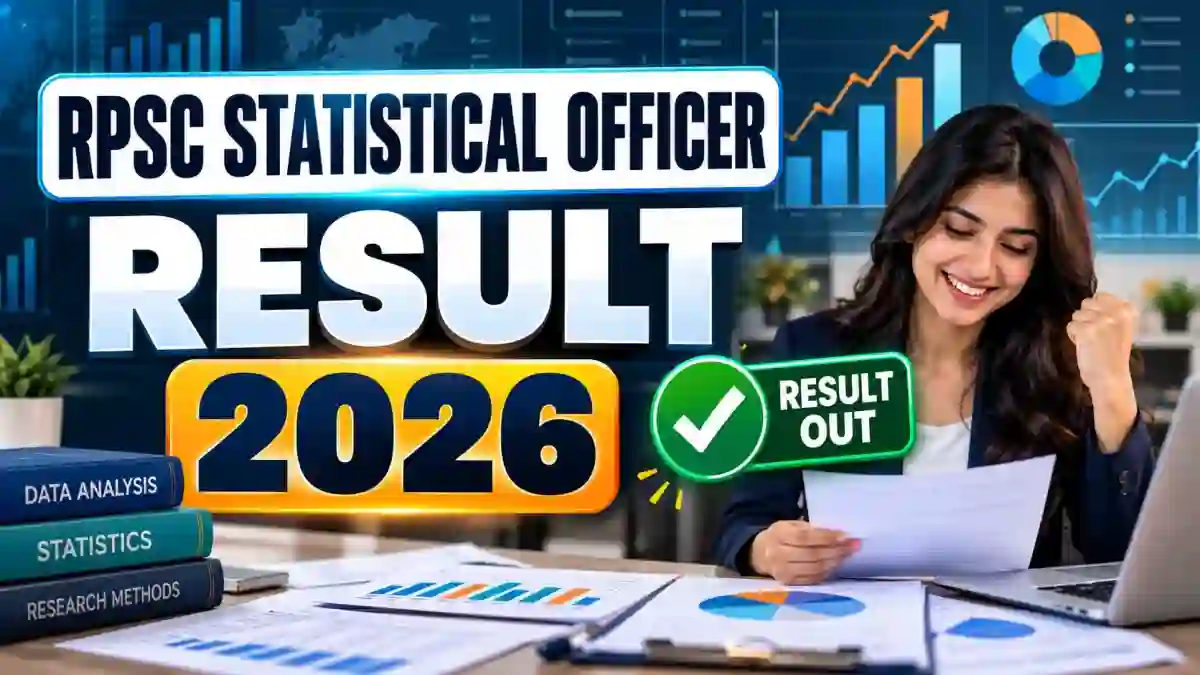 RPSC SO Result 2026 Out - Download Statistical Officer Merit List PDF