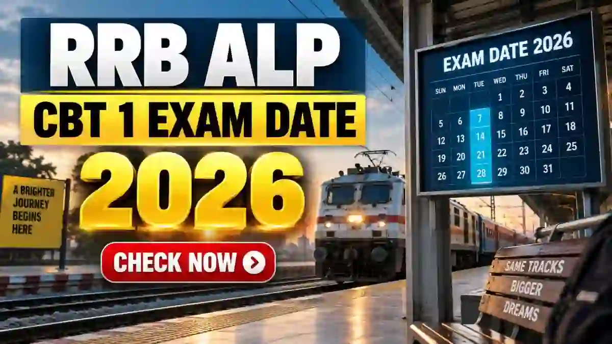 RRB ALP CBT 1 Exam Date 2026 Out - Check CEN 01/2026 Schedule PDF at indianrailways.gov.in RRB ALP CBT 1 Exam Date 2026 Out - Check CEN 01/2026 Schedule PDF at indianrailways.gov.in