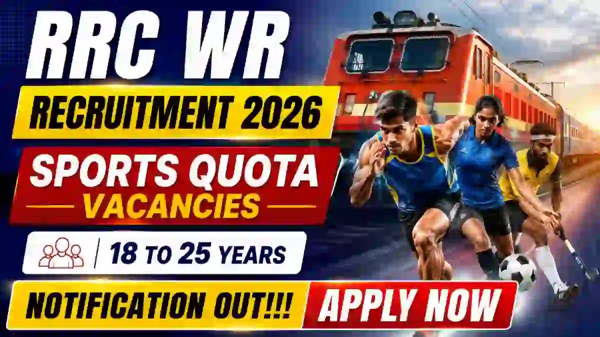 RRC WR Sports Quota Recruitment 2026 Notification Out - Apply Online for 64 Posts