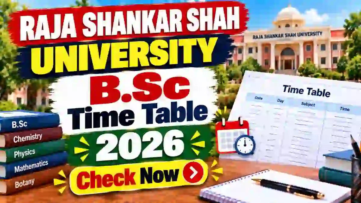 RSSU B.Sc Nursing Time Table 2026 Out - Download 1st Semester Exam Date Online @ cuc.ac.in RSSU B.Sc Nursing Time Table 2026 Out - Download 1st Semester Exam Date Online @ cuc.ac.in